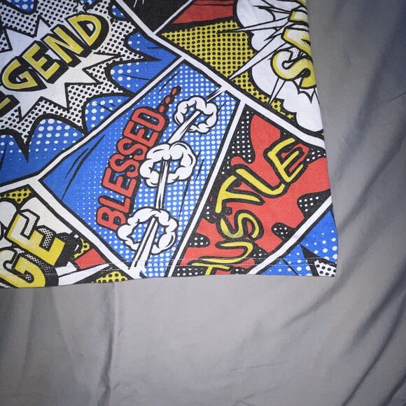 Bailey Apparel Launder HUSTLE Retro Pop Art Graphic T Shirt Mens Size Small - Picture 7 of 16